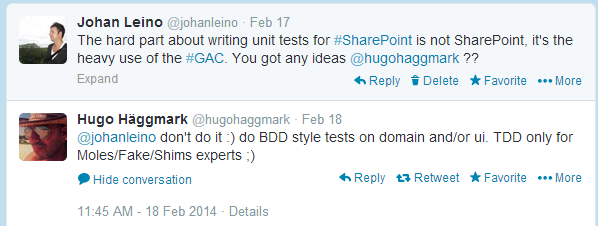 Stop doing TDD and start doing BDD with SharePoint