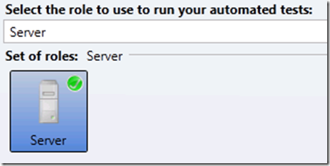 Automated Test Run - Select Roles