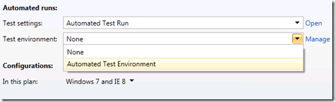 Test environment - Automated Test Environment